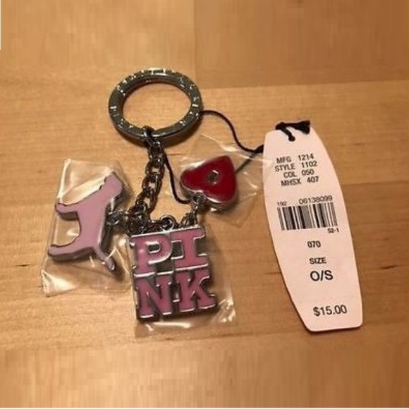 NEW Victoria's Secret Pink Dog Key Chain Rare - Picture 5 of 8